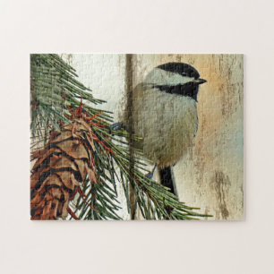 Chickadee Love of the Trees jigzaag puzzle Legpuzzel