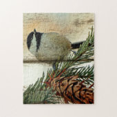 Chickadee Love of the Trees puzzle (Vertical)