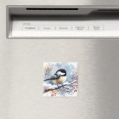 Chickadee Magnet Magneet (Insitu (Vaatwasser))