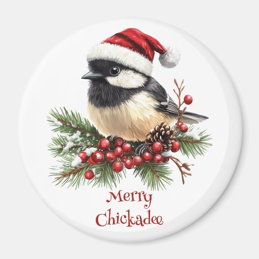 Chickadee Magnet Magneet (Voorkant)