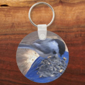 "Chickadee on my Knee" Sleutelhanger (Voorkant)