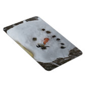 Chickadee on Snowman Carrot Nose Magneet (Rechterzijde)