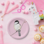 Chickadee Papieren Bordje (Feest)