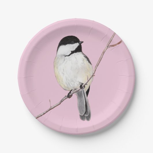 Chickadee Papieren Bordje (Voorkant)