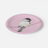 Chickadee Papieren Bordje (Gekanteld)