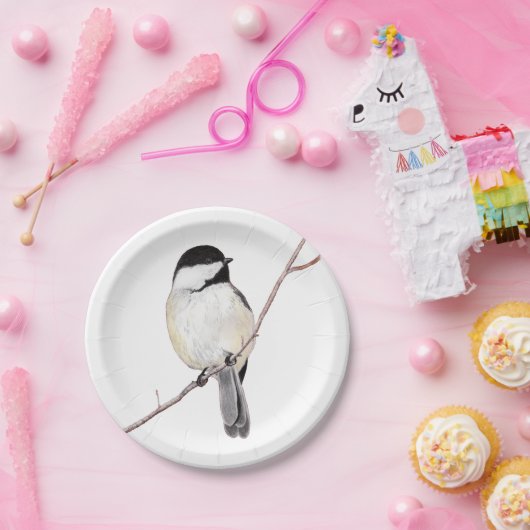 Chickadee Papieren Bordje (Feest)