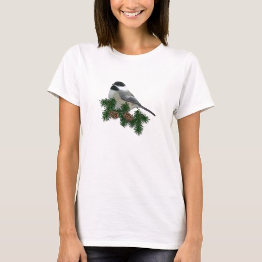 Chickadee (Pine) T-Shirt (Voorkant)