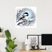 Chickadee-Poster Poster (Thuiskantoor)