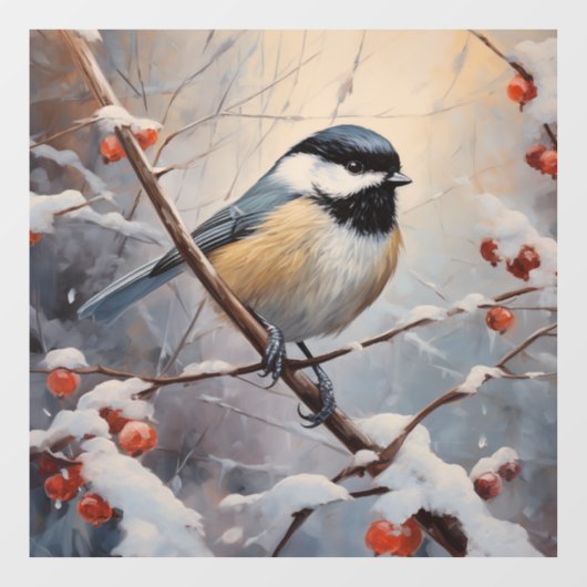 Chickadee Raamsticker (Vel)