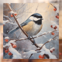 Chickadee Raamsticker