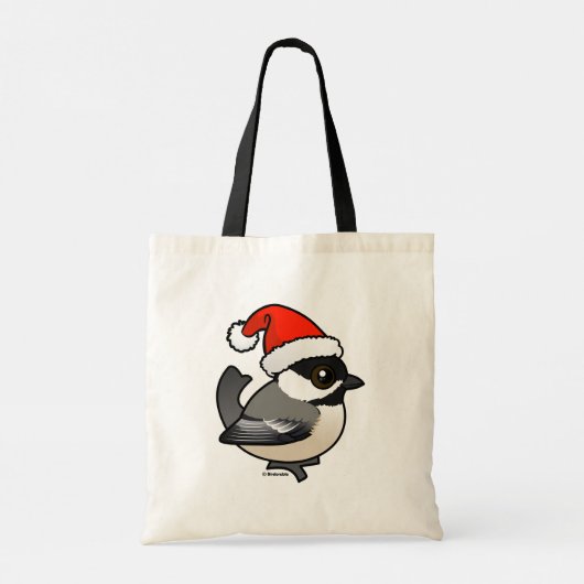 Chickadee Santa Tote Bag (Achterkant)
