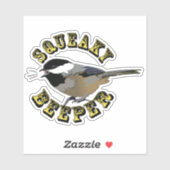 Chickadee Schattige Bird Squeaky Beeper Funny Natu Sticker (Vel)