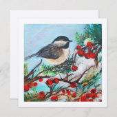 Chickadee Schattigee winterbessen (Voorkant / Achterkant)