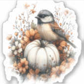 Chickadee Shirt Country Pumpkin Sticker (Voorkant)