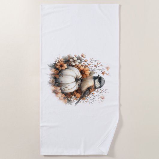 Chickadee Shirt Country Pumpkin Strandlaken (Voorkant)