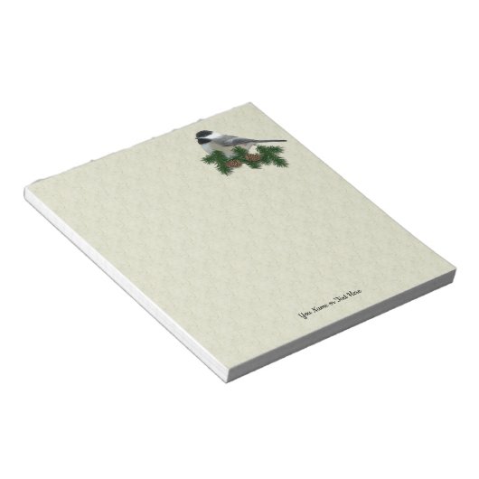 Chickadee Small Custom Notepad Notitieblok (Schuin)