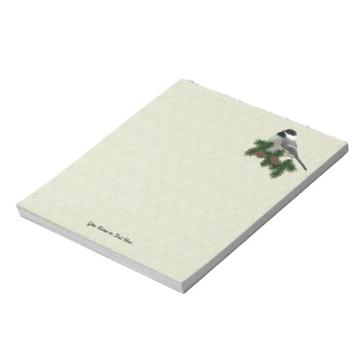 Chickadee Small Custom Notepad Notitieblok (Gedraaid)