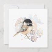 Chickadee Songbird Waterverf (Voorkant)
