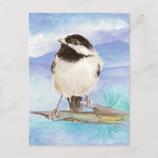 Chickadee, Vogel, Wildlife, Natuur, Briefkaart (Voorkant)