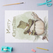 Chickadee Vogel Winter Kerstmis Tissuepapier (Craft)