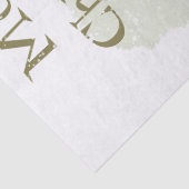 Chickadee Vogel Winter Kerstmis Tissuepapier (Detail)