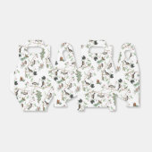 Chickadee Vogels Bessen & Pinecones Waterverf Bedankdoosjes (Uitgevouwen)