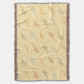 Chickadee Warm Pattern Throw Blanket Deken (Voorkant Verticaal)