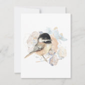 Chickadee Waterverf Note Kaart (Voorkant)