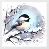Chickadee Window Cling Raamsticker (Vel)