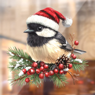 Chickadee Window Cling Raamsticker