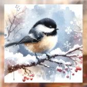 Chickadee Window Cling Raamsticker (Vel 2)