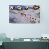 Chickadee Winter Banner (Beurs)