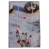 Chickadee Winter Gift Bag Medium Cadeauzakje (Achterkant)
