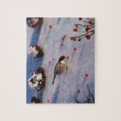 Chickadee Winter Puzzle Legpuzzel (Verticaal)