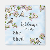 Chickadees & Apple Blossom Ze zei dat ze zich aan Magneet (Voorkant)