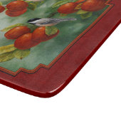 Chickadees Apple Harvest Red Snijplank (Hoek)
