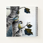 "Chickadees" [design 2] Multi sizes Notitieboek (Achterkant)