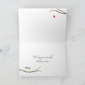 Chickadees en succursale regarder la carte d'ornem (Intérieur)