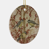 Chickadees Keramisch Ornament (Rechts)