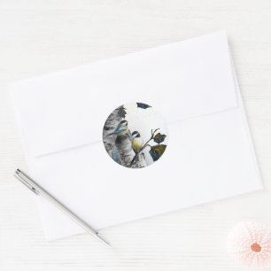 "Chickadees" [Ontwerp 2] Klein  Ronde Sticker