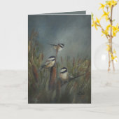 Chickadees Pond Kaart (Gele Bloem)