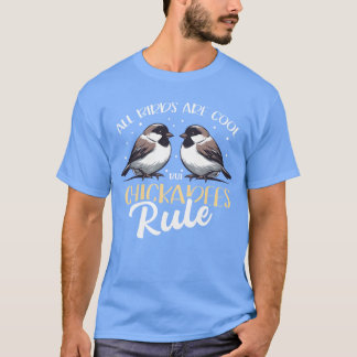 Chickadees Rule Bird Chickadee jongen T-shirt