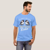 Chickadees Rule Bird Chickadee jongen T-shirt (Voorkant volledig)