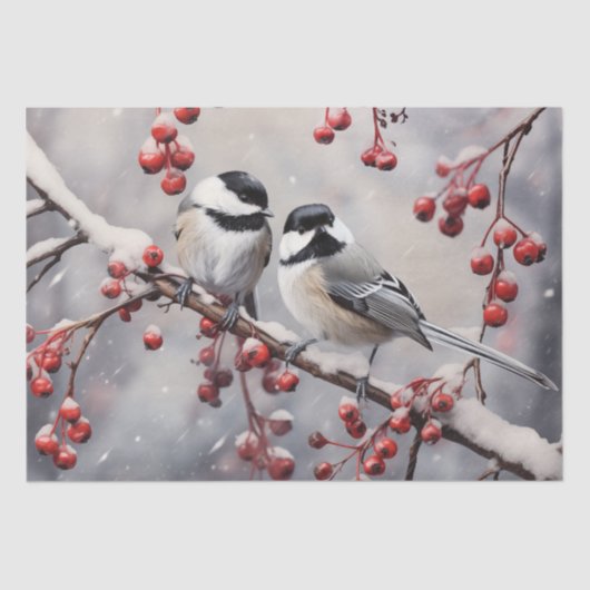Chickadees Tissuepapier (Voorkant)