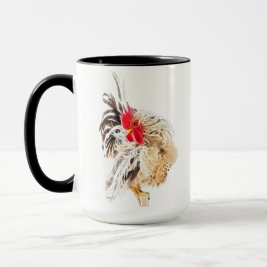 Chickart Coffee Mug Cup Rooster Farmhouse (Gauche)