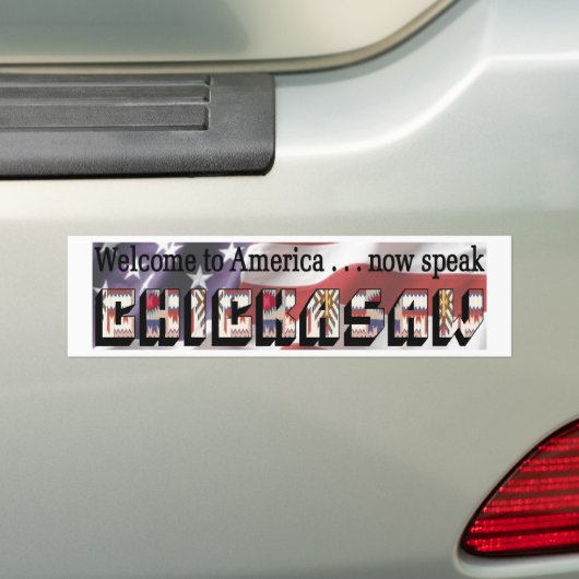 Chickasaw Bumpersticker (Op auto)