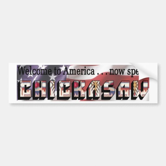 Chickasaw Bumpersticker (Voorkant)