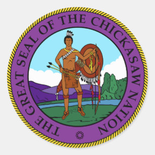 Chickasaw Nation Seal Ronde Sticker