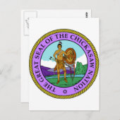Chickasaw Seal Briefkaart (Voorkant / Achterkant)