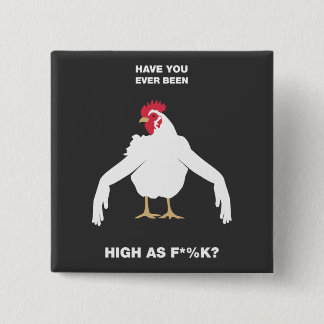 Chicken Arms Vierkante Button 5,1 Cm